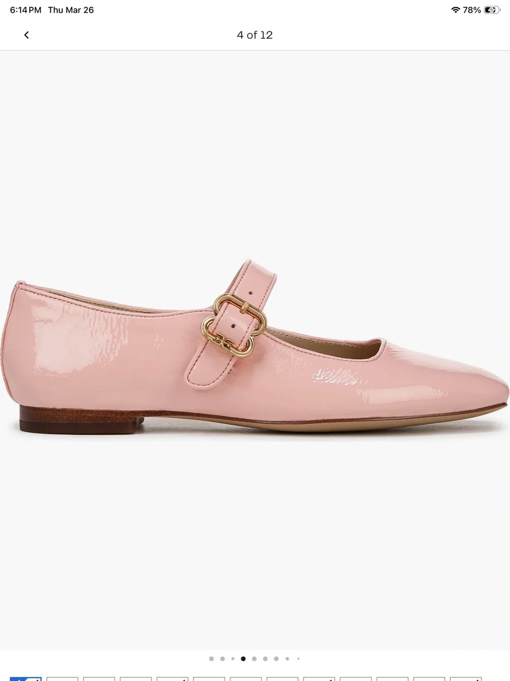 Sam Edelman Michaela Mary Jane Flat Pink patent leather NEW 7.5